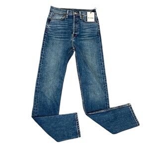 Re/Done Blue Straight Jeans Classic Style